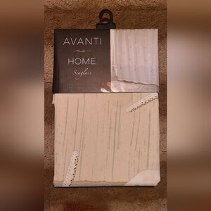 Avanti Cream and Tan Shower Curtain